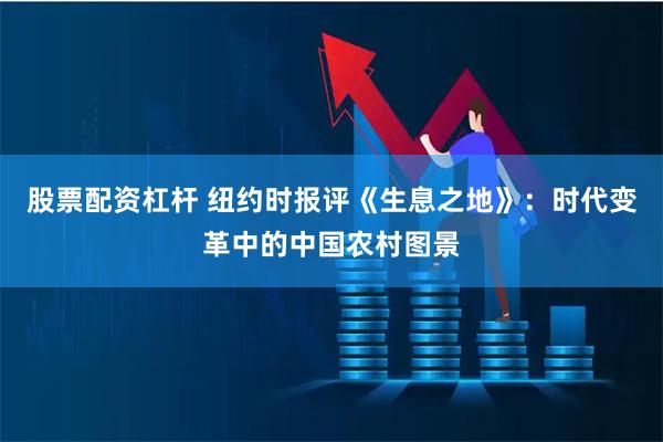 股票配资杠杆 纽约时报评《生息之地》：时代变革中的中国农村图景